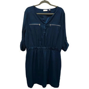 EUC New York & Company, XL Blue Dress NY & Co knee length